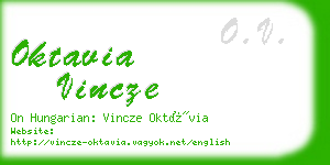 oktavia vincze business card